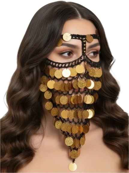 Crochet face veil