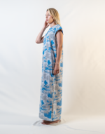Long, Half-Sleeved Nightgown With Buttons - Image 2
