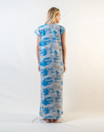 Long, Half-Sleeved Nightgown With Buttons - Image 3