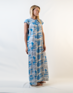 Long, Half-Sleeved Nightgown With Buttons - Image 4