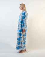 Long Sleeve Nightgown With Buttons - Image 2