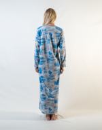 Long Sleeve Nightgown With Buttons - Image 3