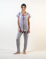 Half Sleeve Pajamas With Buttons