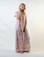 Long Nightgown With Half Sleeves and Buttons - Image 2