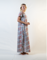 Long, Half-Sleeved Nightgown With Buttons - Image 2