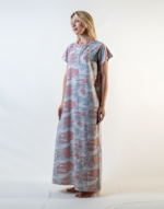Long, Half-Sleeved Nightgown With Buttons - Image 4