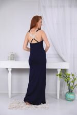 Strapless long nightgown with lace - Image 3