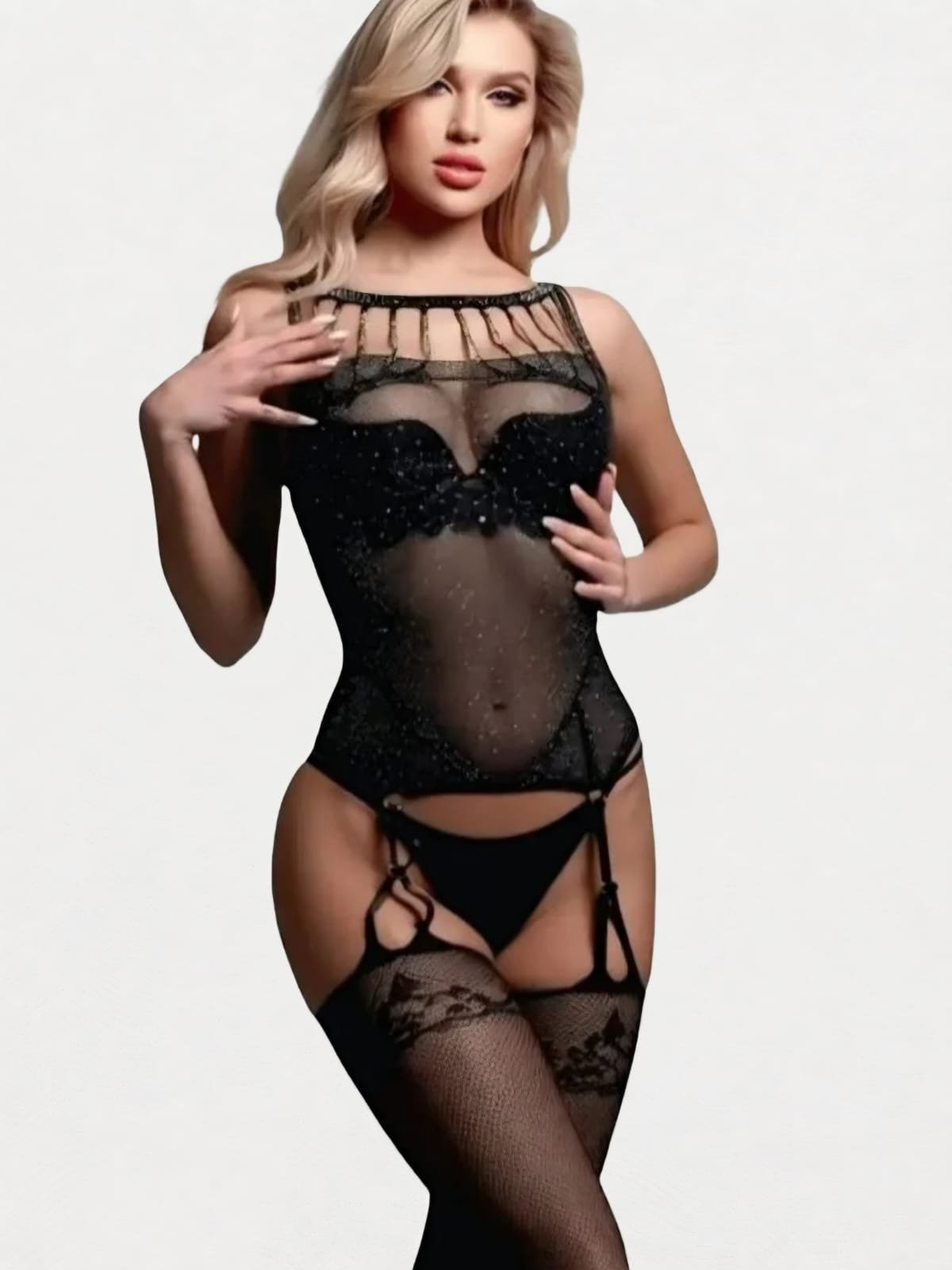 Fishnet body stockings