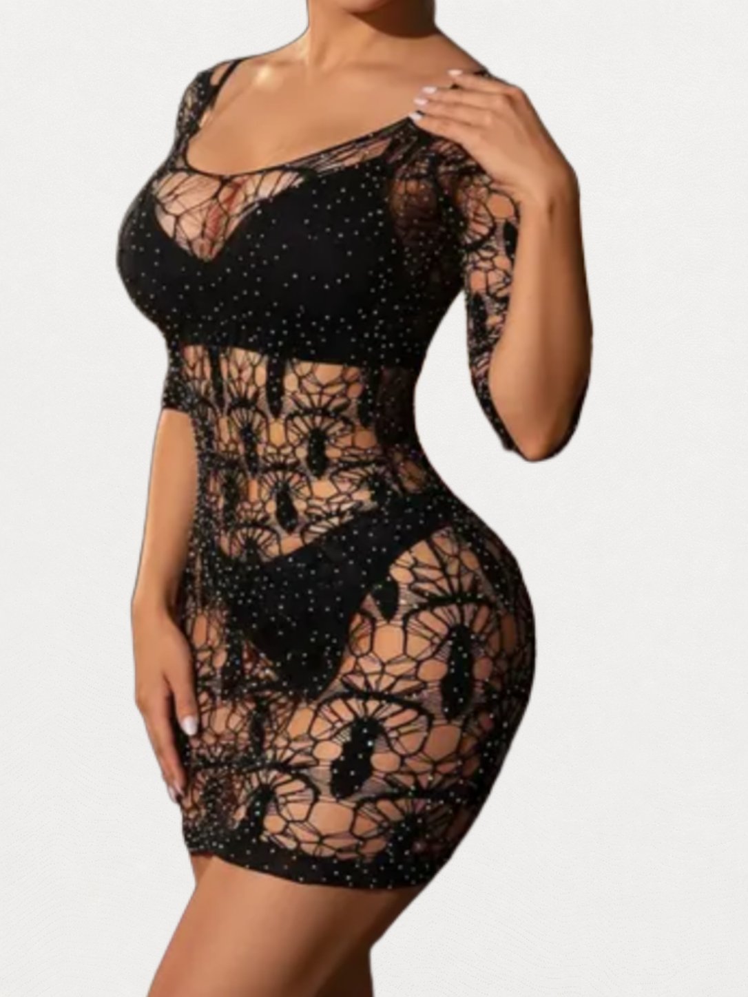Fishnet body stocking